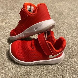 Red Nike sneakers